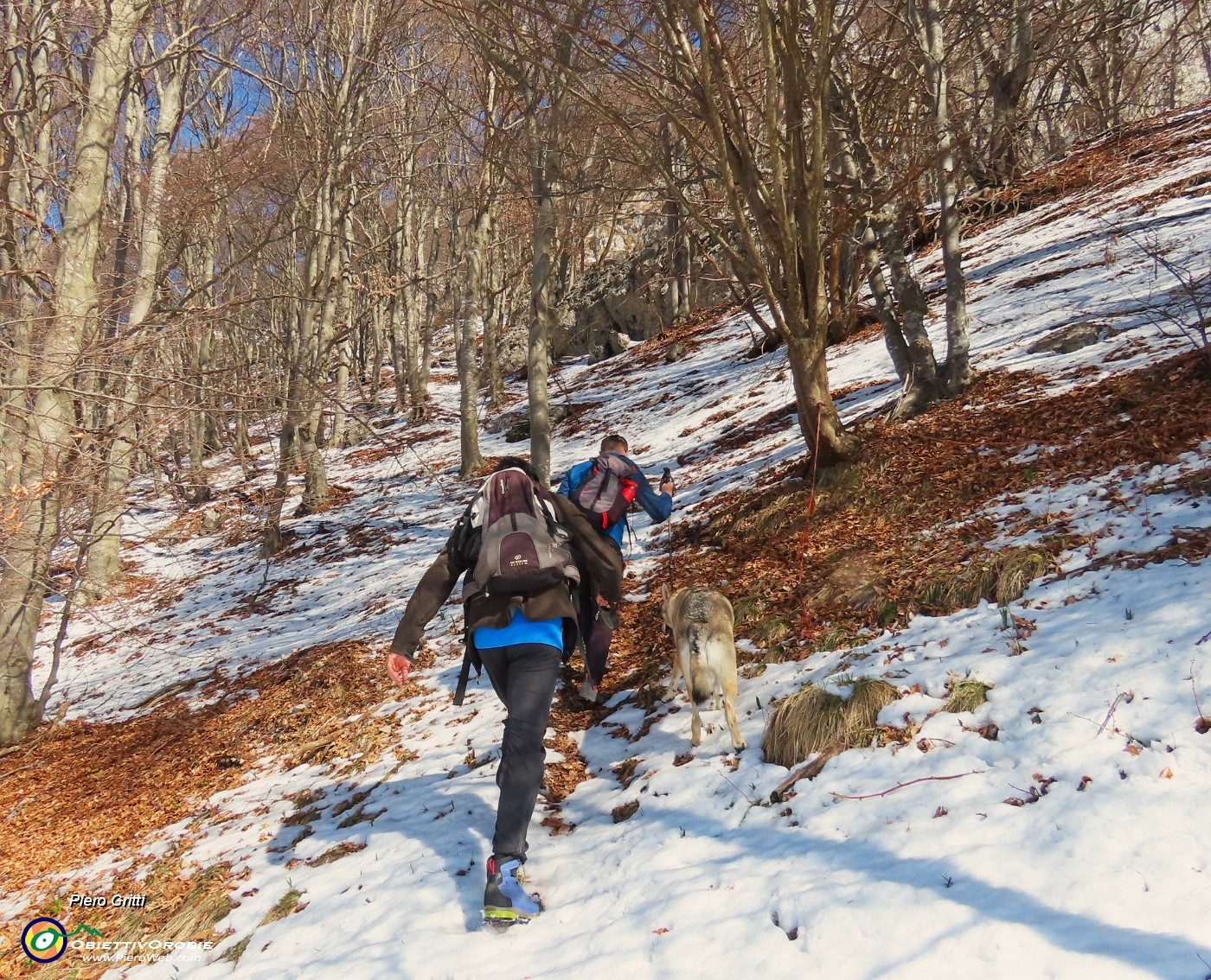 17 E via  a rampare sul sentiero innevato.JPG